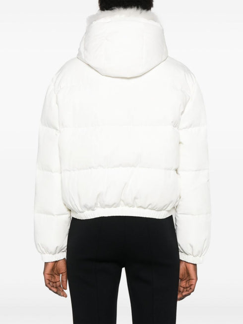 contrasting-collar ski jacket